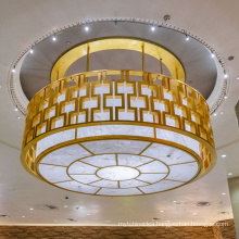 Customized long LED chandelier pendant light restaurant modern gold crystal Chandelier light for high ceilings